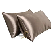 Satin Pillow case standard 2 pieces pillow cover 20x30 inches Color CHAMPAGNE 1